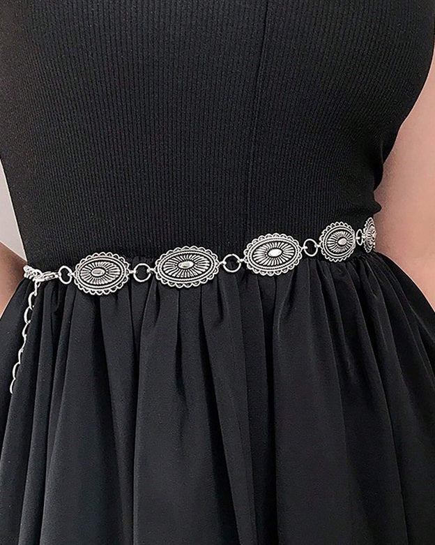 Belly chain / Hip chain adorned with oval decorations