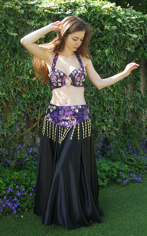 Belly dance costume Amani in lilac