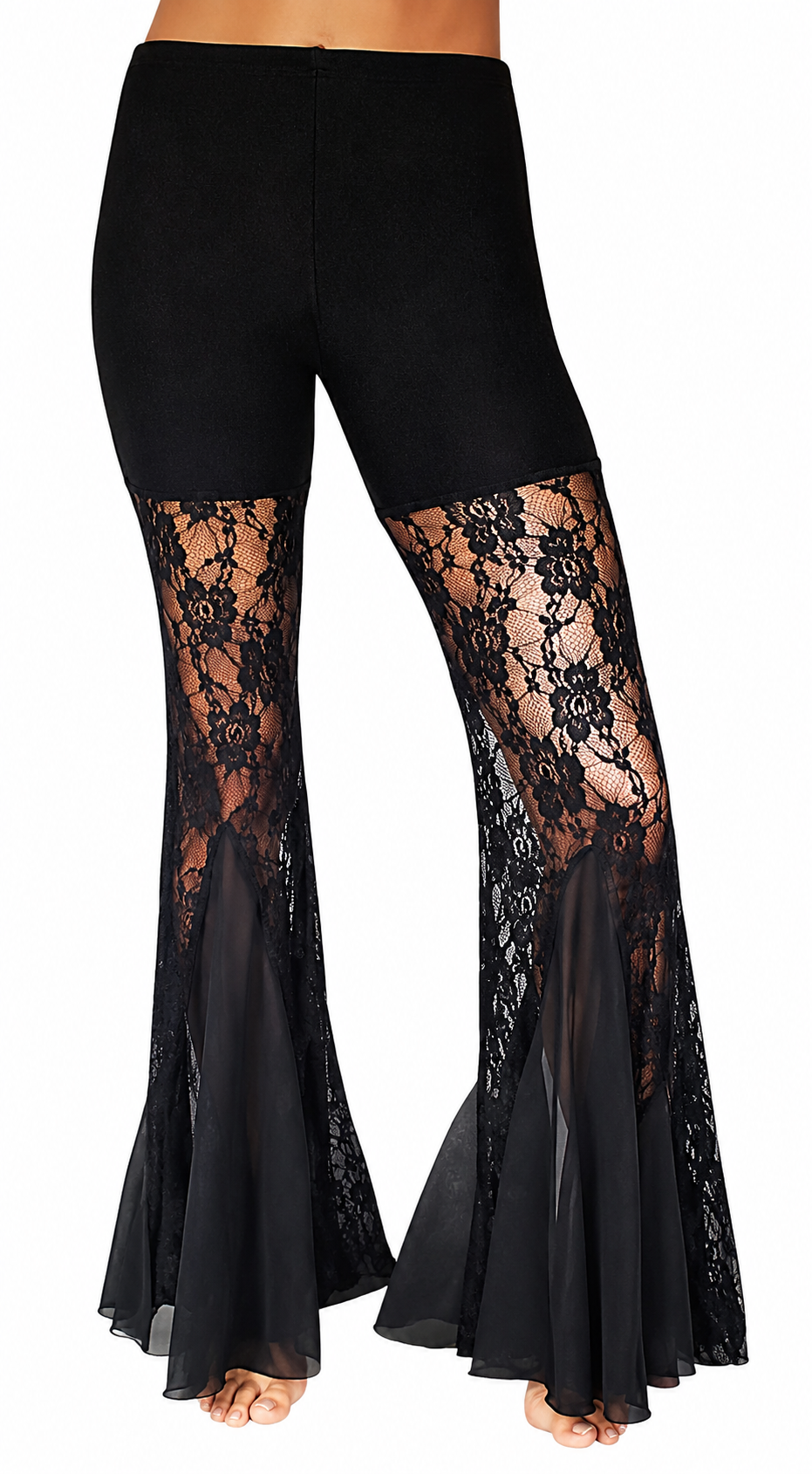 Kanten broek met volants