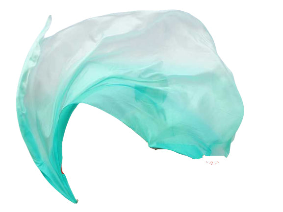 Silk veil in fuchsia color gradient 100% silk