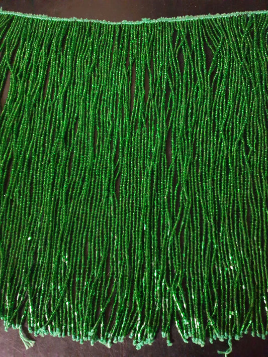 Beaded string with blue strands with many beads and sequins

 50cm long, strands 30cm long

 To sew on a costume yourself