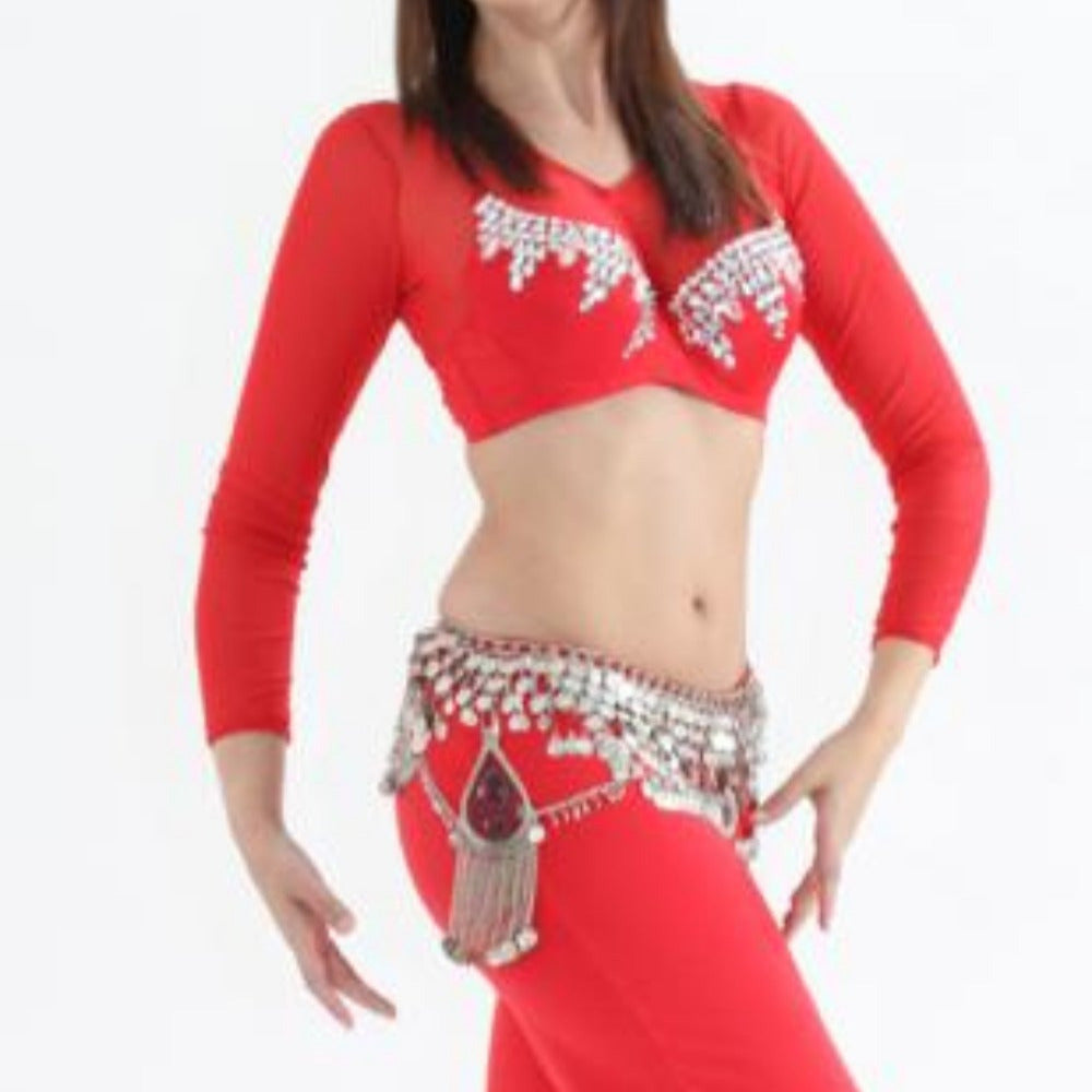 BH red with large glass stones,