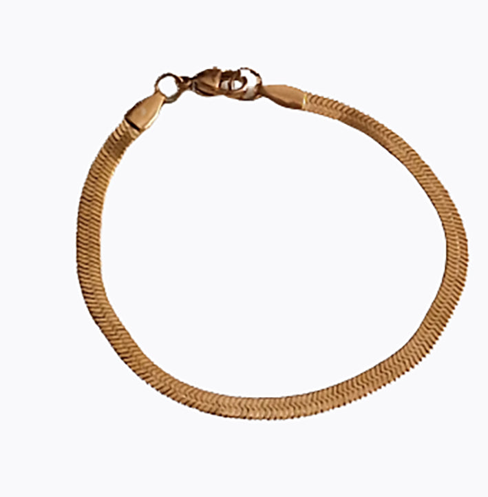 Stainless steel / Stainless steel Snake bracelet in rose gold