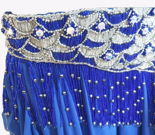 Belly dance costume cornflower blue