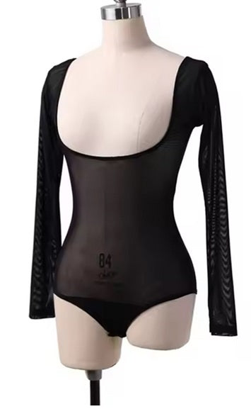 Body net fabric mesh for under a costume - Black