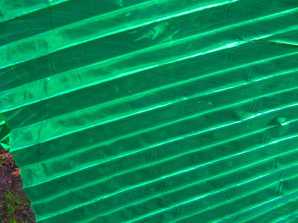 Isis Wings organza lame in green