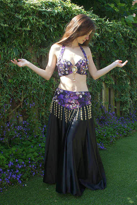 Belly dance costume Amani in lilac