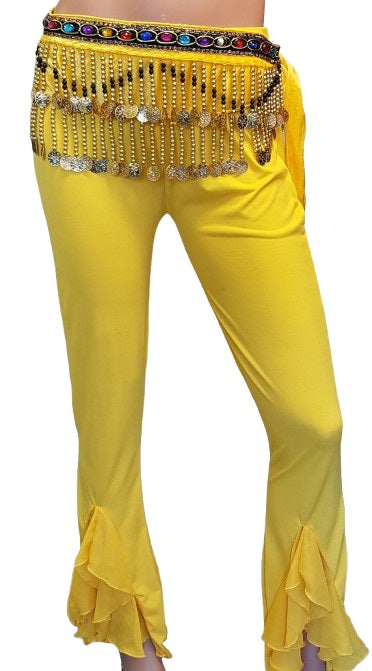 Slim fit sunny yellow pants for a sunny performance!