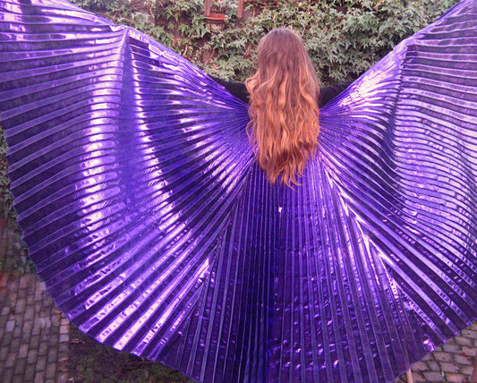 Isis Wings organza lamee in purple