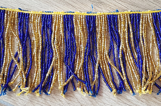 Beaded string with black/gold strands, DIY belly dance supplies 1