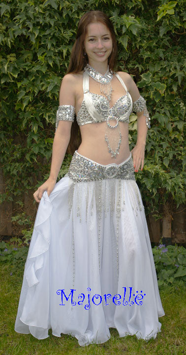 Belly dance costume 'Selena' in white
