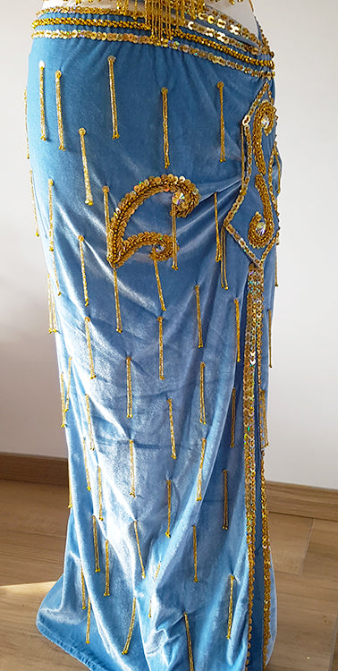 Belly dance costume Nora in light blue