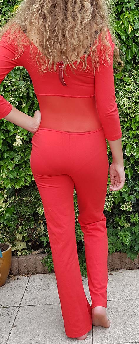 Catsuit red, nice quality!