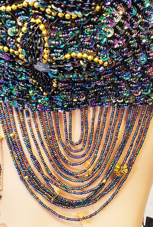 Classic Sakkara Bra Dalal in mother of pearl black