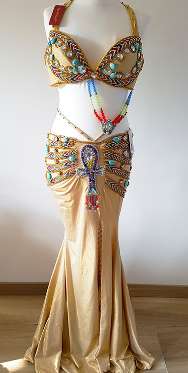 Beautiful Egyptian style belly dance costume