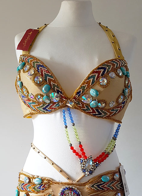 Beautiful Egyptian style belly dance costume