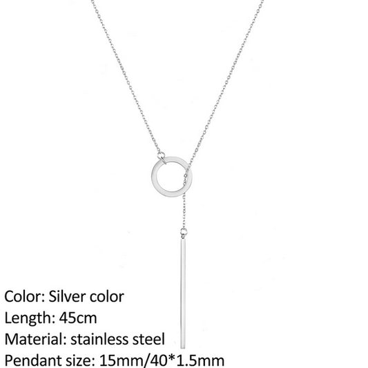 Infinity chain in silver Stainless Steel 