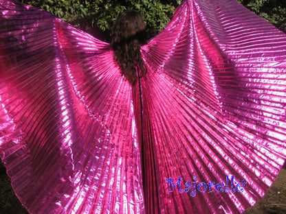Isis Wings organza lamee in fuchsia