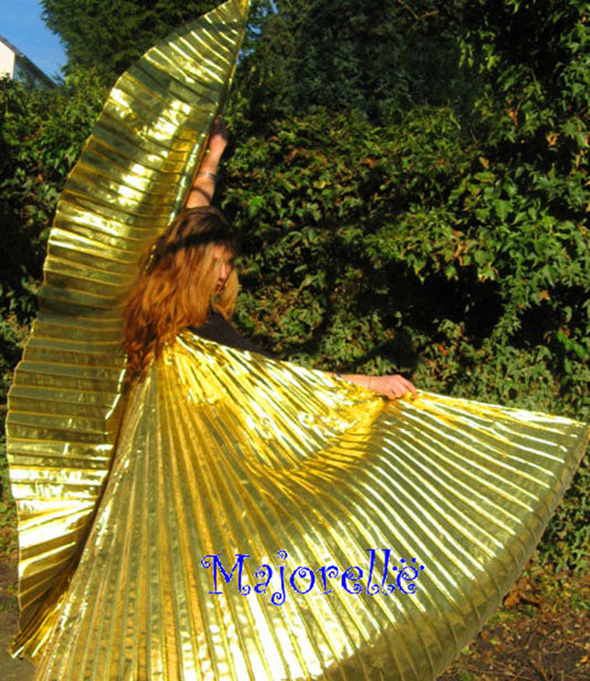 Isis wings organza lamie in beautiful gold color