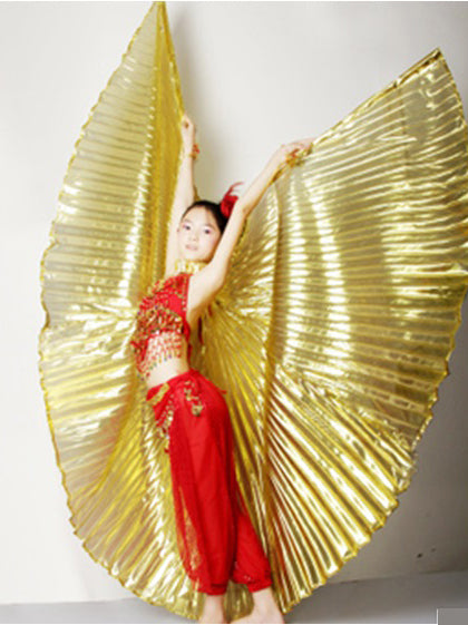 Children's Isis wings in gold organza lamie