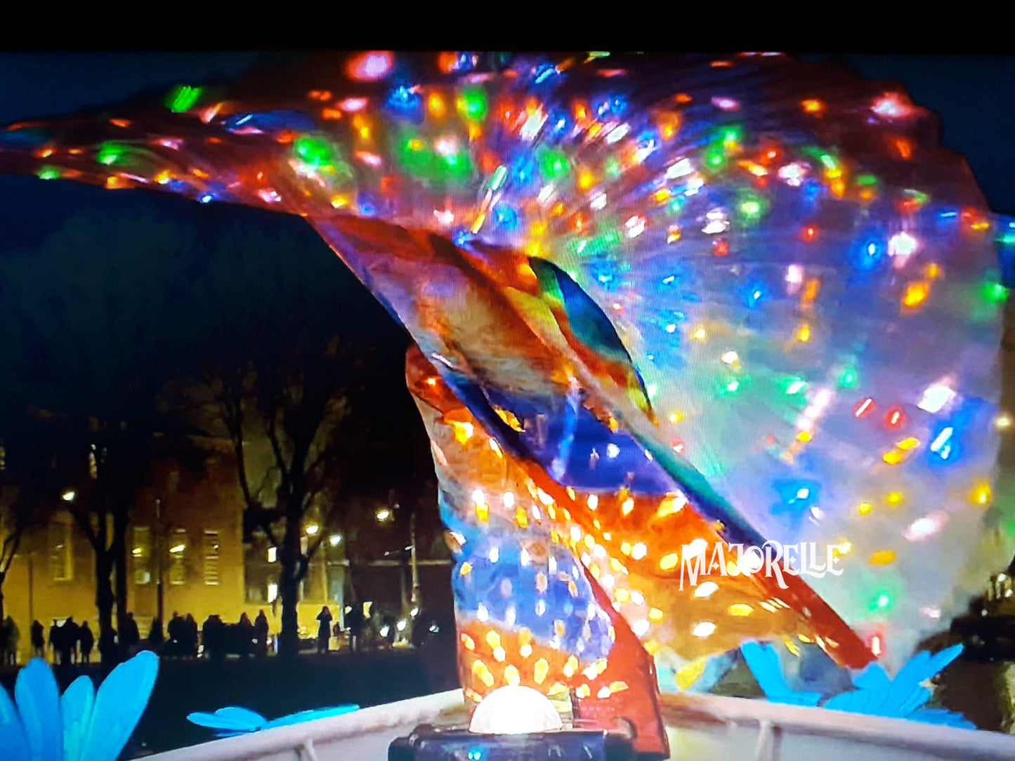 Isis Wings organza with LED lights in different colours