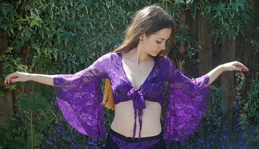 Purple lace top