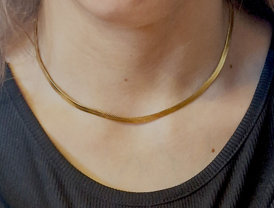 Necklace gold color Stainless Steel