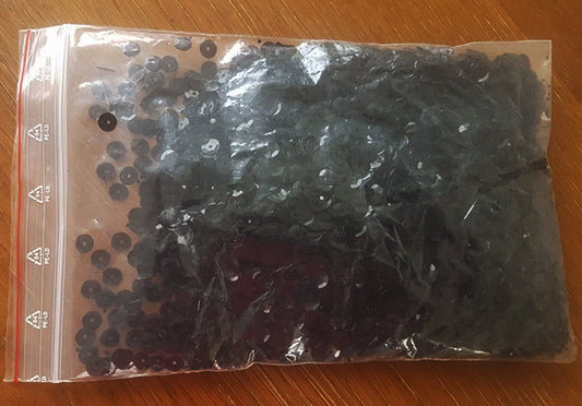 Black sequins Bag 50 grams