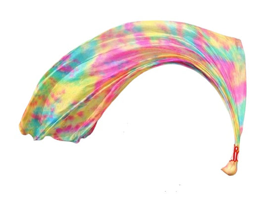 Belly dance Poi/Voi tie dye spring colors