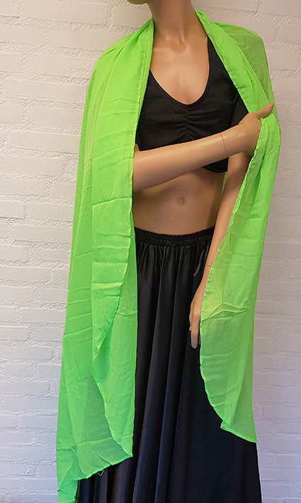 Veil in beautiful light green.

 Beautiful light green veil in softly falling chiffon.