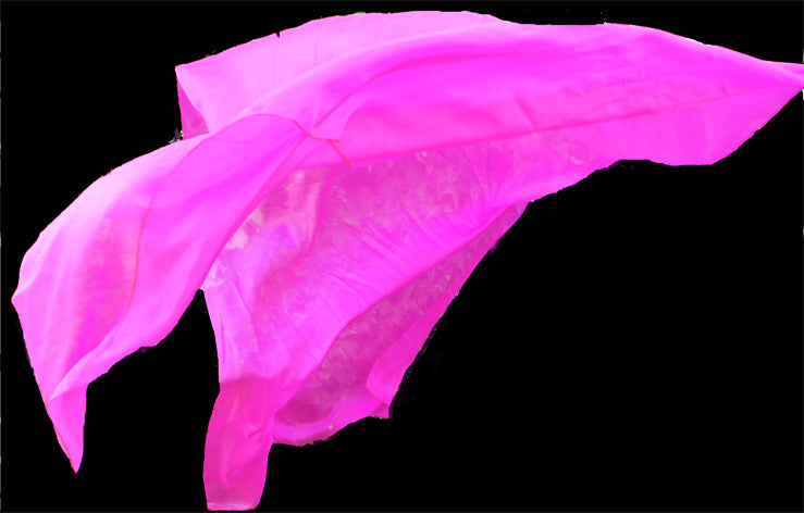 Silk veil in fuchsia 100% silk