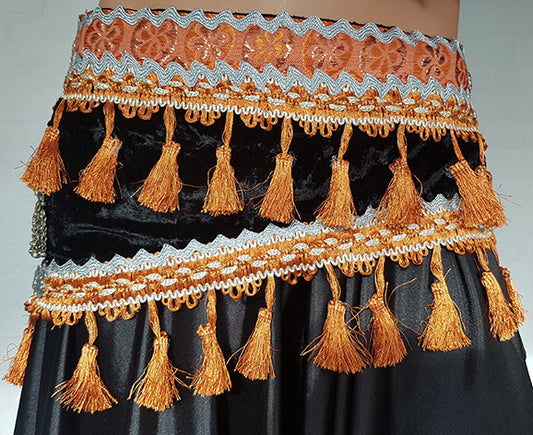 Belly dance Tribal belt bra and vest