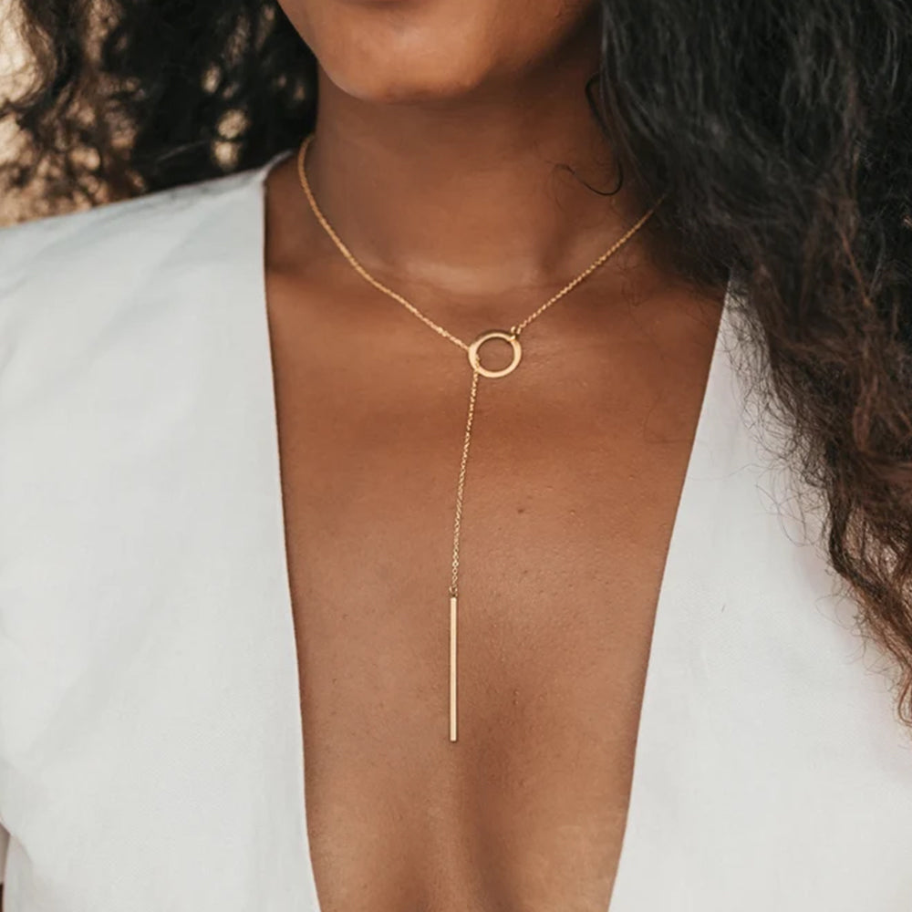 Infinity chain in gold Stainless Steel 