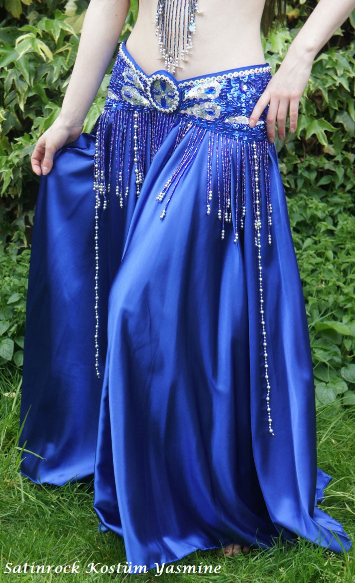 Belly dance costume 'Yasmine' in blue