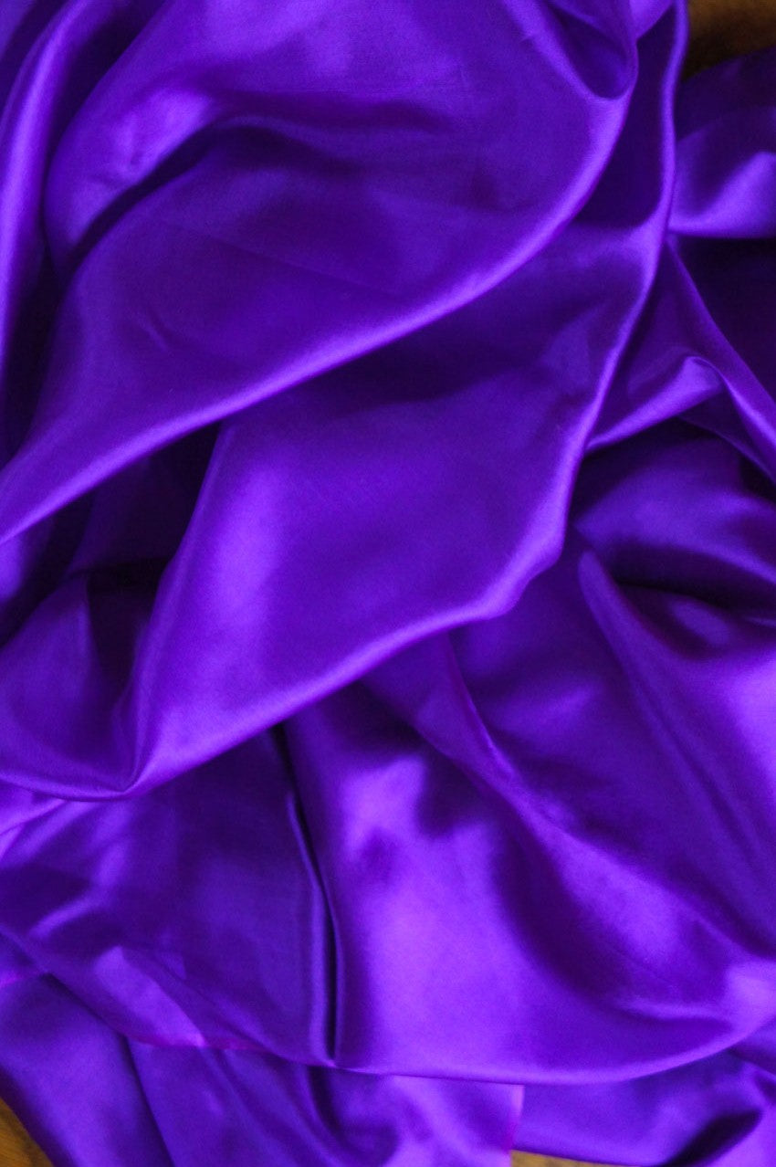 Silk veil in purple 100% silk