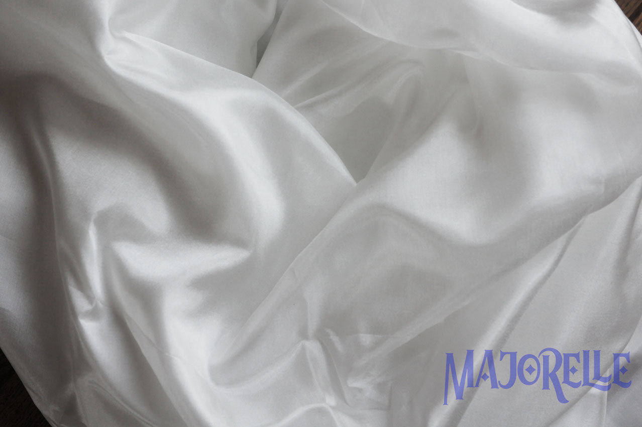 Silk veil in white 100% silk