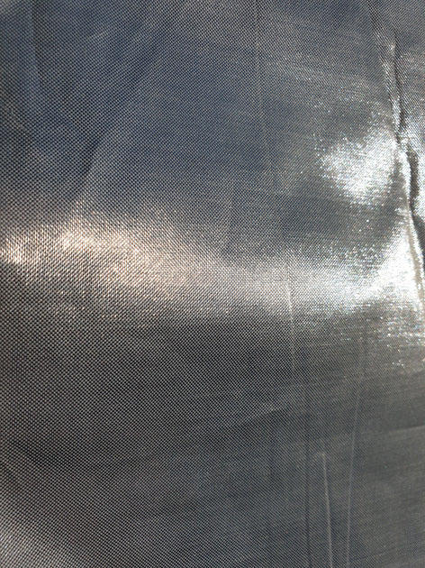 Semi-circular fabric or decorative fabric silver