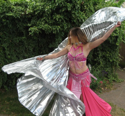 Isis Wings in silver organza