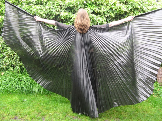 Isis wings organza lame black