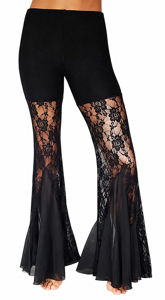 Kanten broek met volants