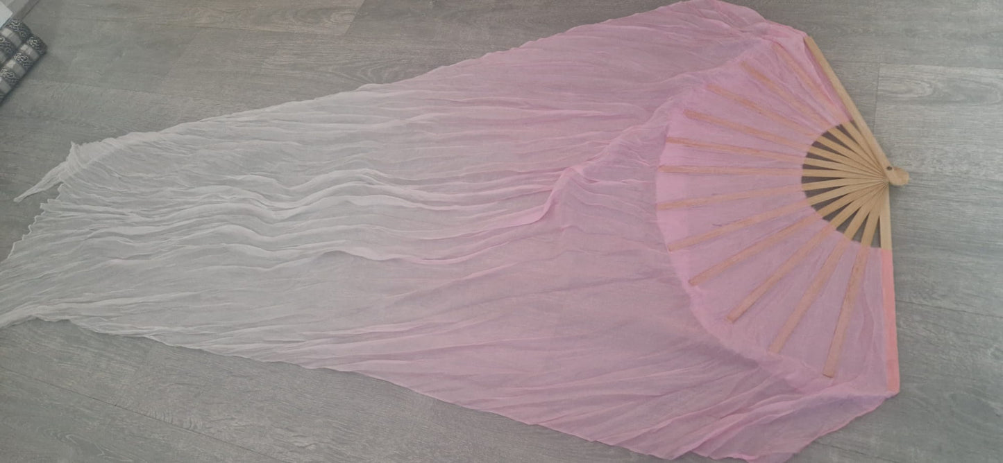 Silk fanveil - single right hand veil