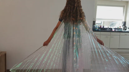 Isis Wings organza met gouden led lights